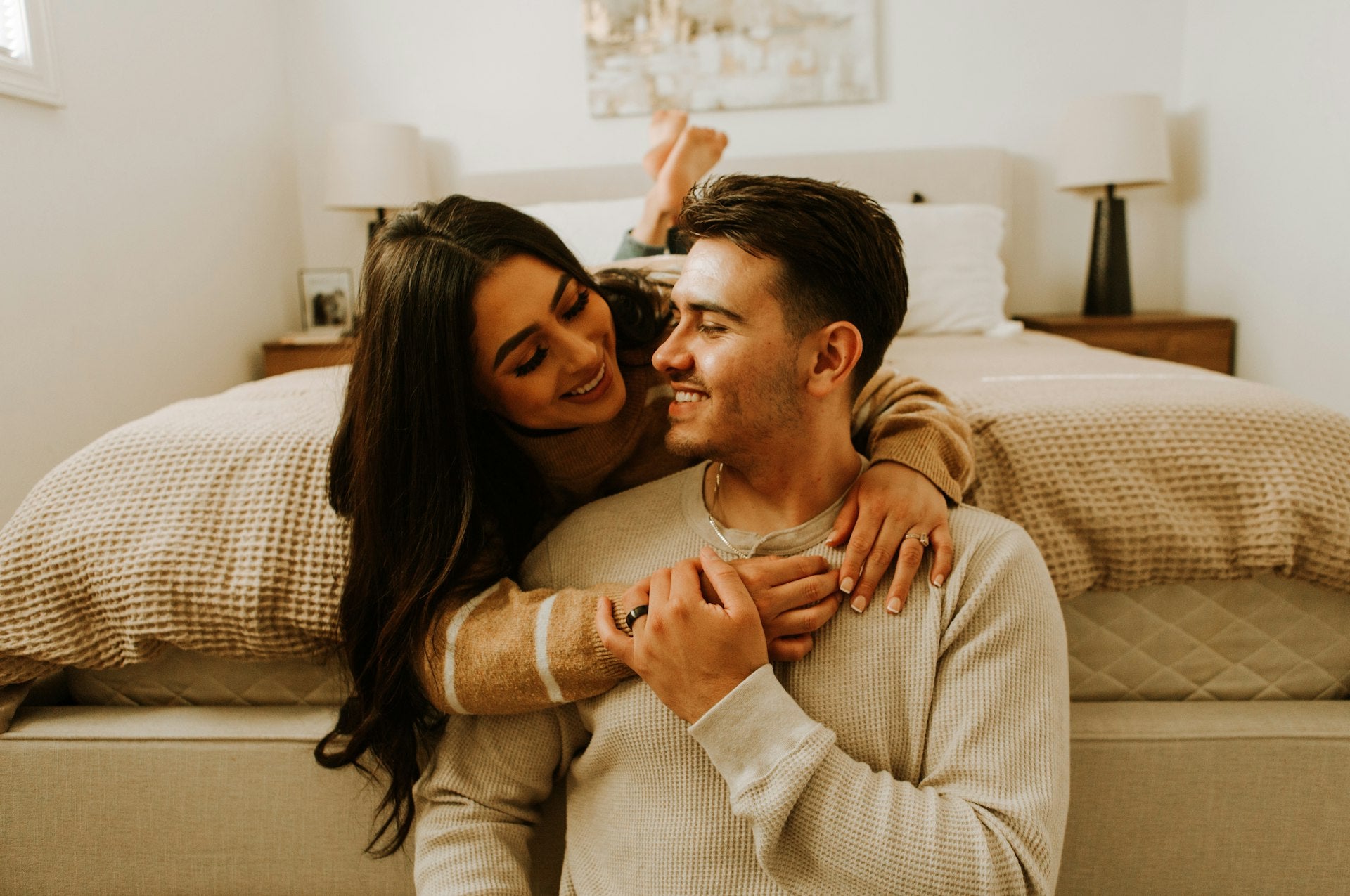 Couple sharing a quiet intimate moment representing connection