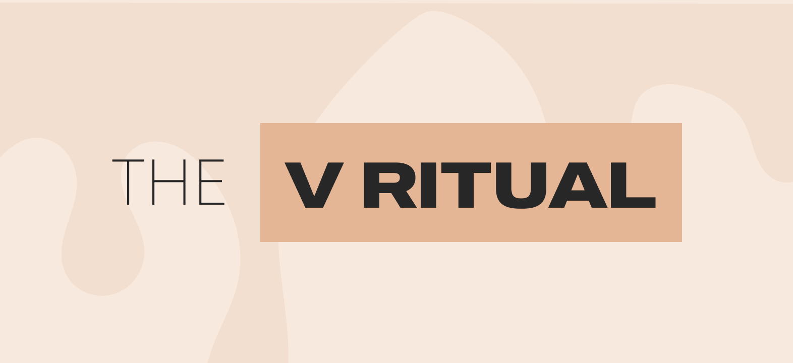 The V Ritual product set on display